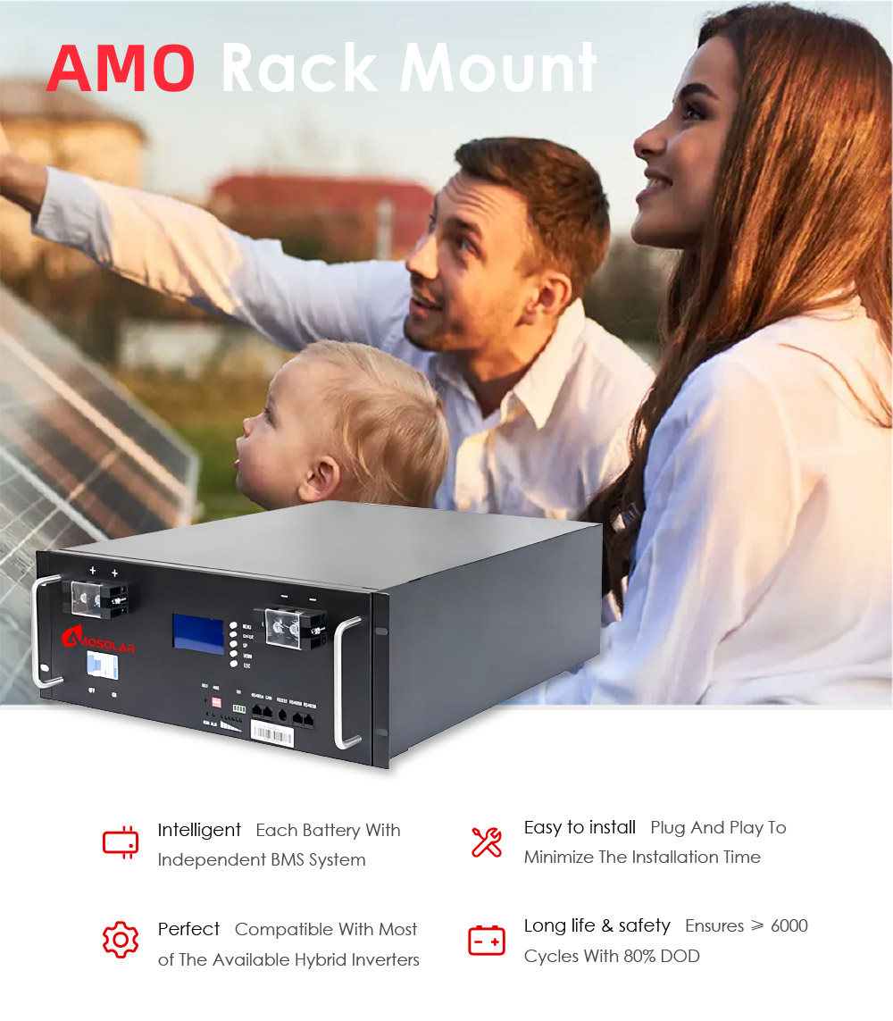lithium 48v 100ah server rack lifepo4 lithium solar battery