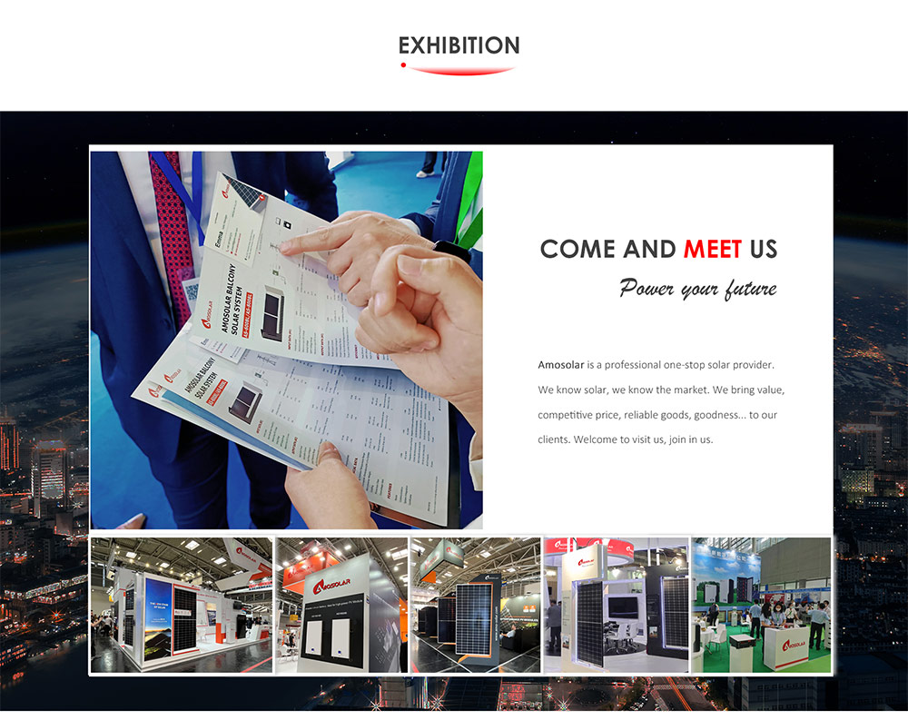 About Amosolar attending the solar exhibition around the world