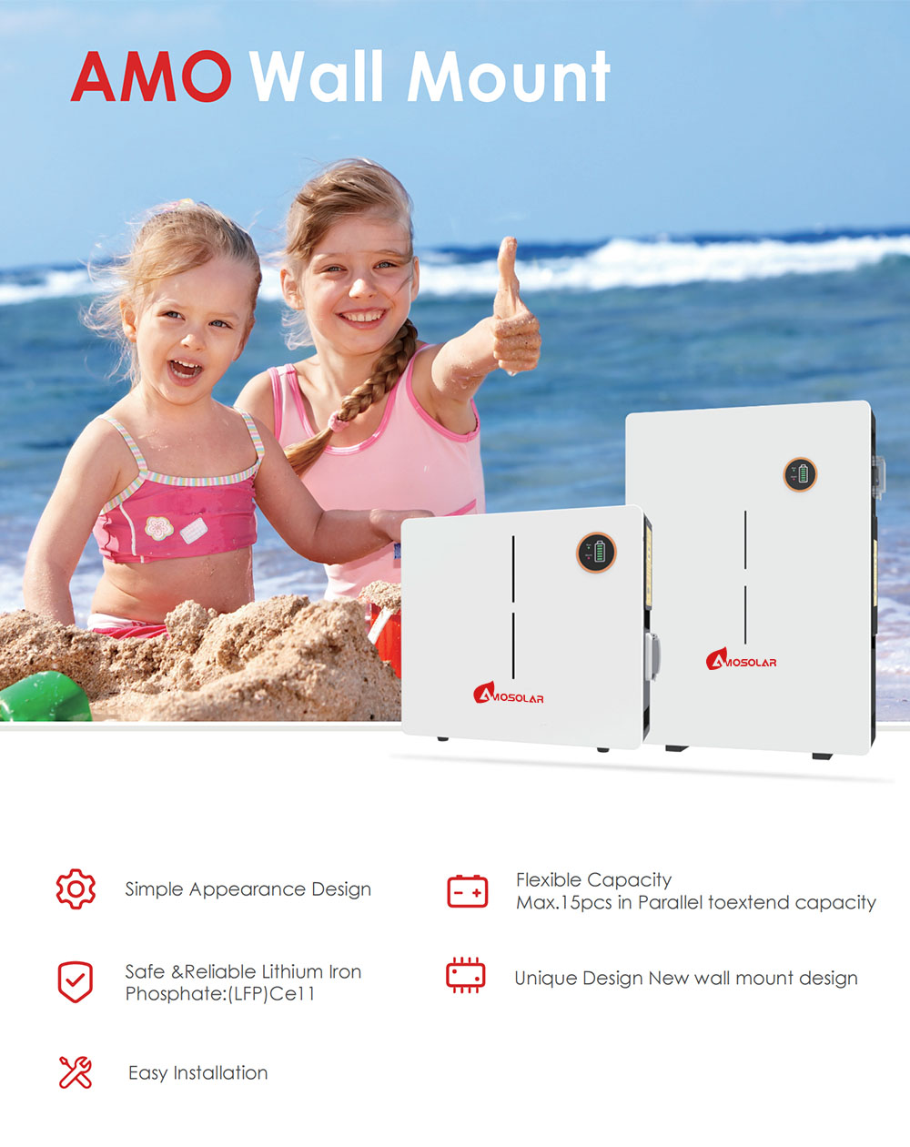 lithium battery wall mount bracket