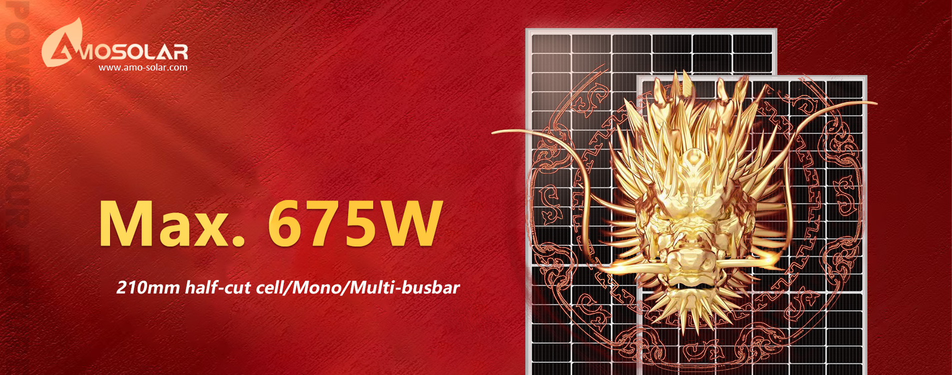 Half-cut cell 525W-550W Monocrystalline High Efficiency Solar pv module