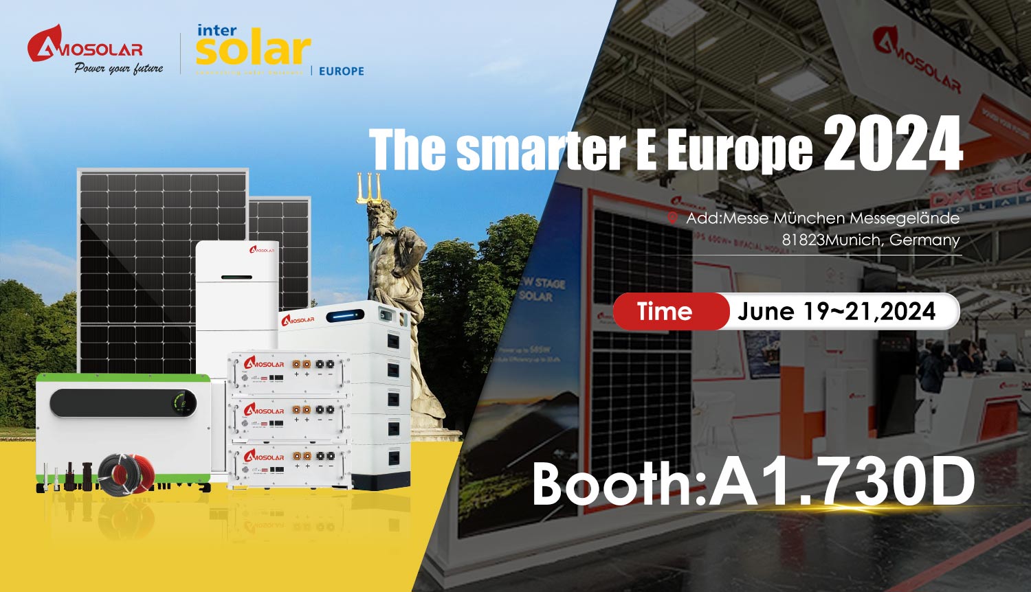 Intersolar Europe 2024 I Amosolar Successful Participation at The Smarter E Europe 2024